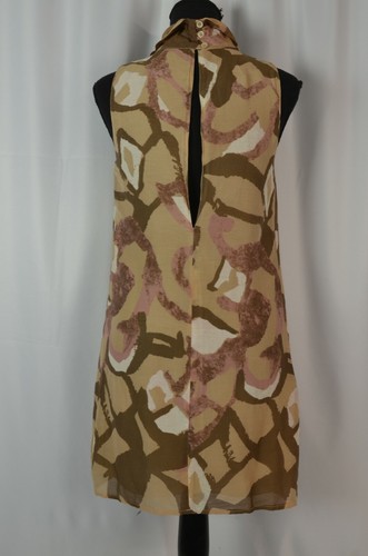 Patrizia Pepe Women's Sleeveless Dress Size 42 Italy Silk Blend 10 US Retro Cute - Picture 5 of 11