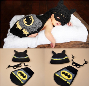Newborn Baby Girl Boy Crochet Knit Batman Hero Costume Photo Photography Prop Ebay
