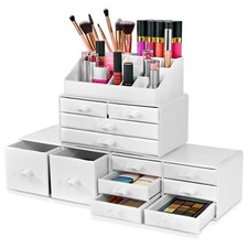 Sorbus Large Makeup Organizer - 12 Drawers Stackable Jewelry  Makeup Storage