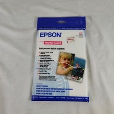 Epson Photo Quality Glossy Paper 20 Sheets 4 X 6 Unopened S041134