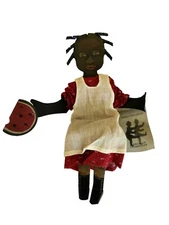 American Primatives Shadowdancer Folk Art Metal Girl Signed Edna Oar Young 