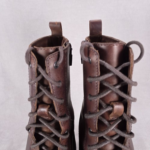 Dansko Women Boots US 9 EU 40 Brown Antiqued Leather Studded Side Zip Block Heel - Picture 12 of 23