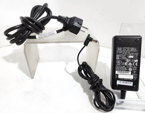 alimentatore adapter CISCO 341-0206-03 48V-0.38A con cavo corrente #01