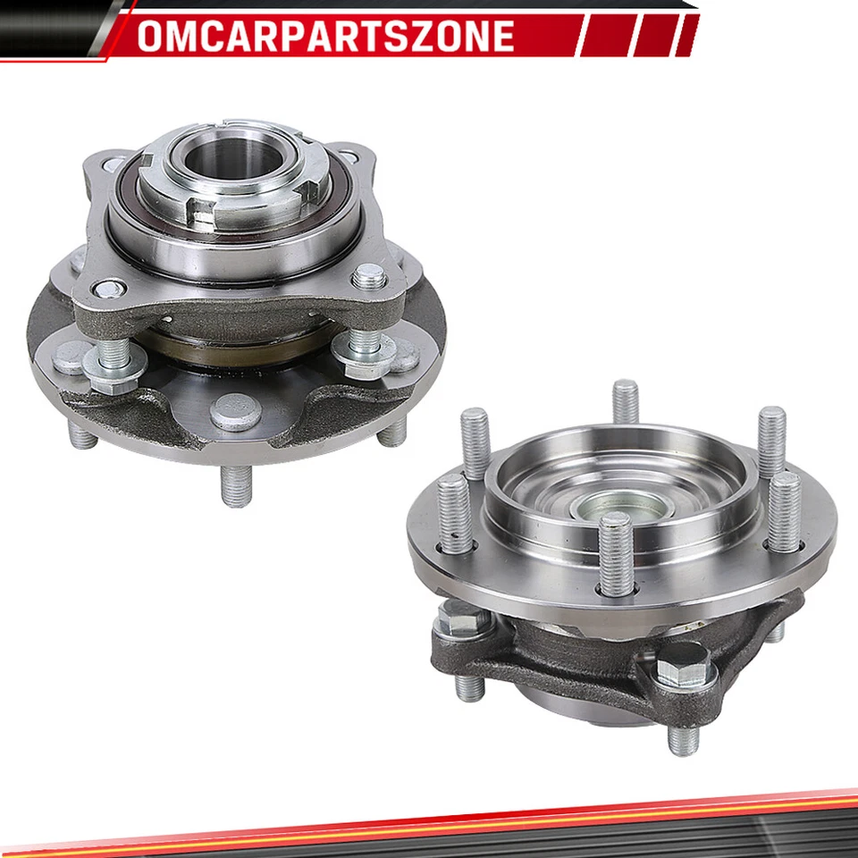 Par de cubos de rolamento de roda para 2005-2015 Toyota 4Runner Tacoma 2WD PreRunner dianteiro - Imagem 2 de 4