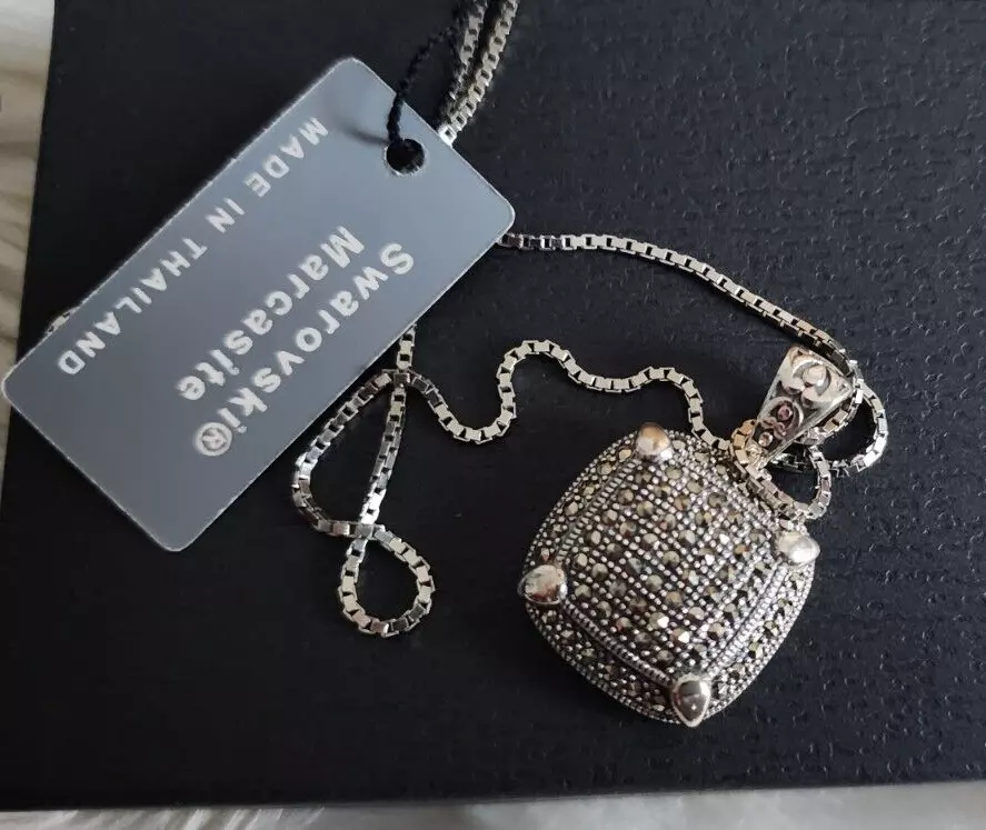 Swarovski marcasite necklace deals