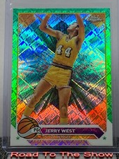 2024 Topps Chrome Green Topps Refractor Jerry West #125
