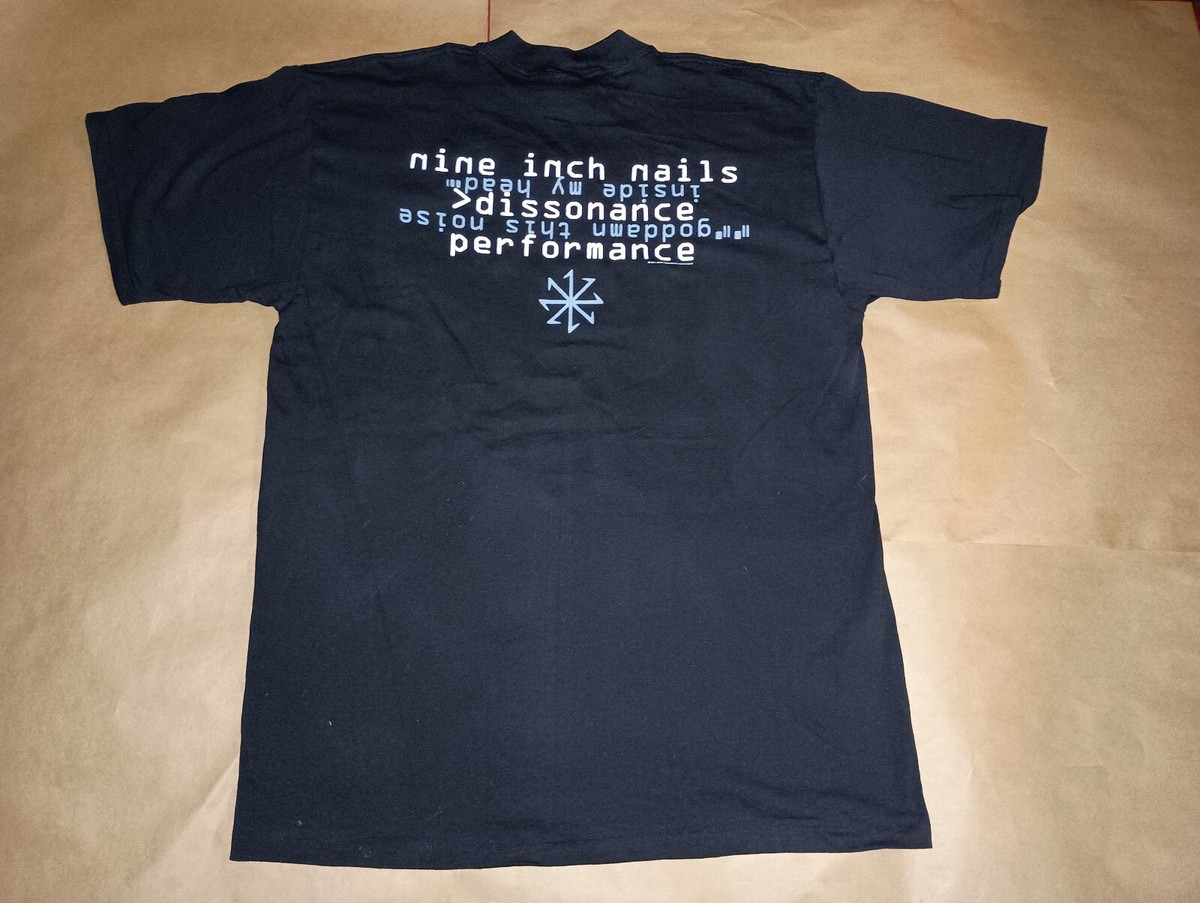 Vintage Nine Inch Nails T-shirt 1995 Dissonance Performance Vintage Nine Inch Nails T-shirt 1995 Dissonance Performance