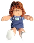 Cabbage Patch Kids Vintage 1978 1982 Red Curly Pigtail Hair Brown Eyes Signed NM