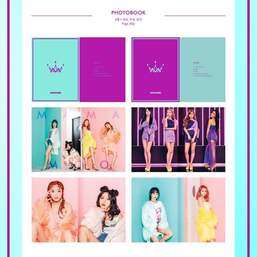 K-POP MAMAMOO 5th Mini Album PURPLE CD+82p Photobook+ K-POP MAMAMOO 5th Mini Album PURPLE CD+82p Photobook+