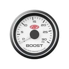 SAAS TURBO DIESEL BOOST 0-30PSI GAUGE White Dial Face 52mm