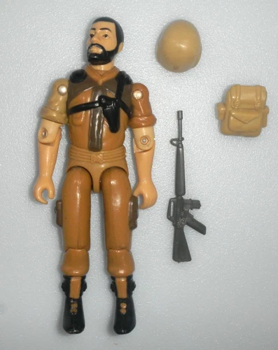 100% Complete 1984 Tan Clutch v2 Figure Helmet Vintage G.I. GI Joe 3.75 ARAH Lot