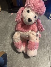 Russ Pink Poodle Purse Bag Zipper Closure Plush Stuffed Animal Dog 2018