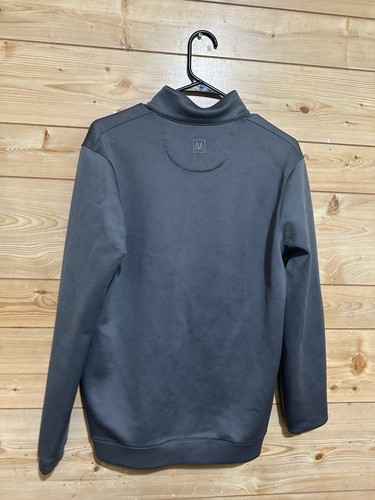 Travis Mathew 1/4 Zip Pullover Mens Medium Gray Upgraded Golf Pullover Preppy - Picture 3 of 6