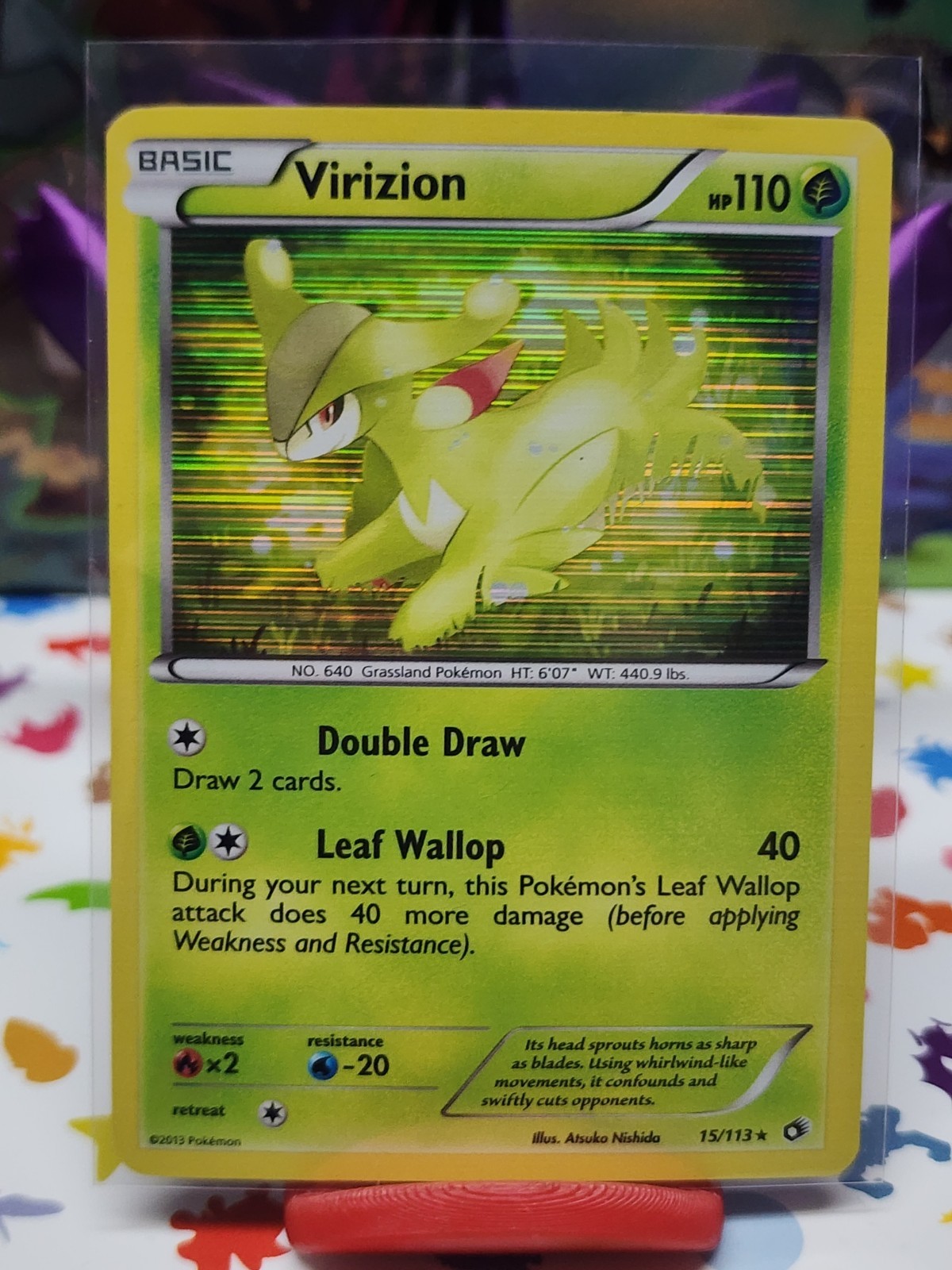 Virizion - 15/113 - Holo Rare - Black & White 11: Legendary Treasures LP