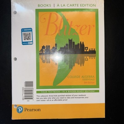Blitzer College Algebra Essentials 5th Edition Brand New FREE SHIPPING, FASTEST!