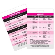 APGAR Score Badge Card Newborn Assessment Reference for Nurses Students