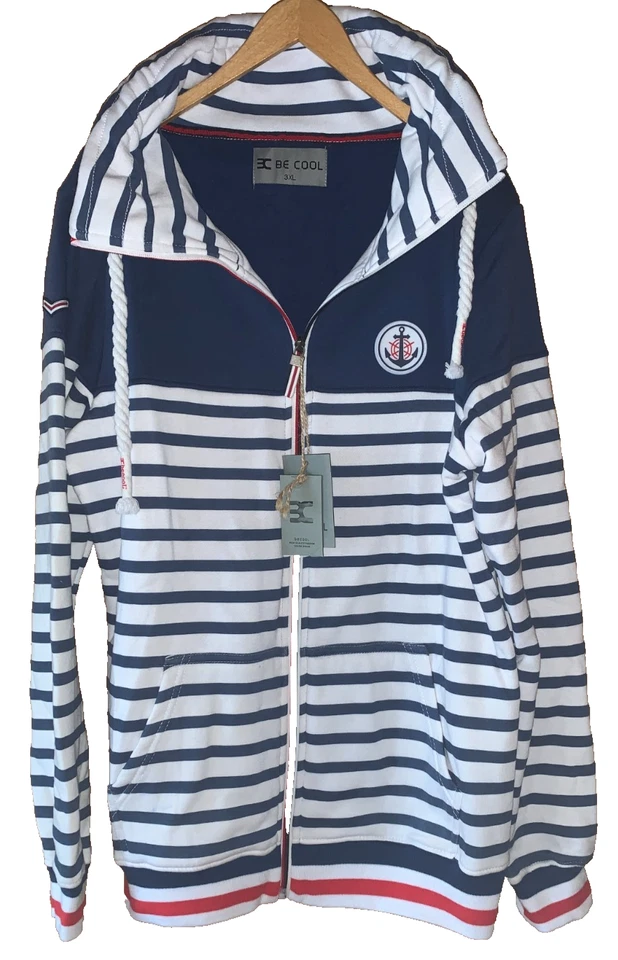 NEU - KUSCHEL-SWEATSHIRT - Der Kragen ist für Mützen-Gr.3 XL-BeCool Fashion - Bild 2 von 4