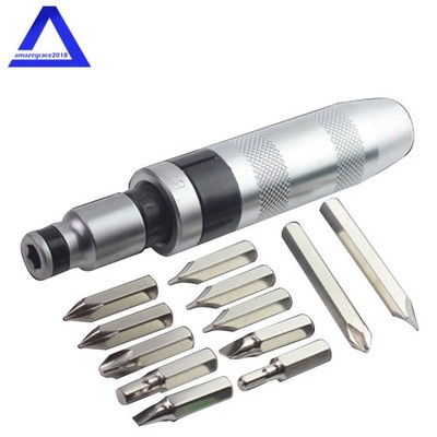 Heavy Duty Impact Driver Bits Screwdriver Set Tool Socket Kit w/ Box 13Pcs 1/2In