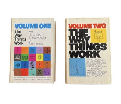 The Way Things Works Volume One and Two Book Lot Illustrated Encyclopedia Tech