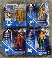 New 2021 - 2024 Spin-Master  DC Heroes Unite 4 Inch Mixed Action Figure Lot