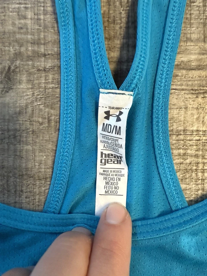 Camiseta sin mangas Under Armour Heatgear azul para mujer talla M nueva con etiquetas Foto 2 de 3
