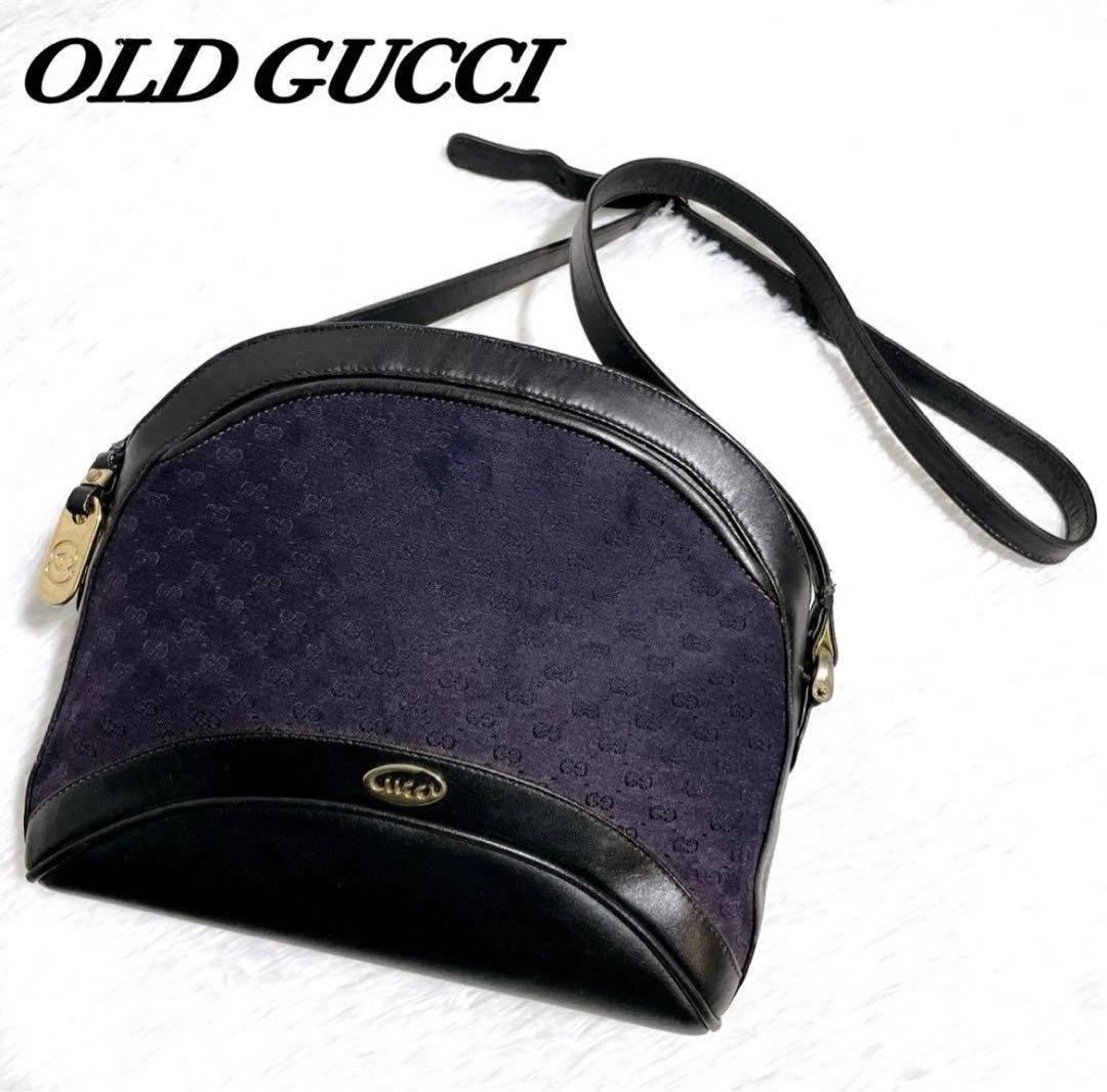 Extrêmement Rare Ancien Sac à Bandoulière Gucci Micro Gg Cursive