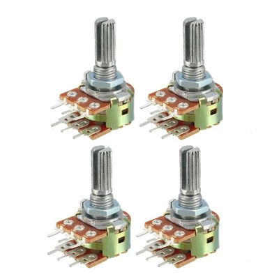 4 Stk. WH148 1K Ohm Variable Widerstände Dual Drehen Rotary Potentiometer 6 Pin - Bild 1 von 4
