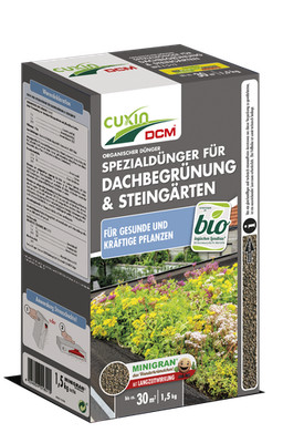 CUXIN DCM Spezialdünger für Dachbegrünung & Steingärten 1,5kg