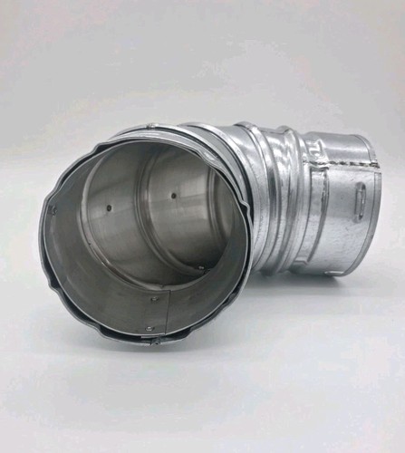 Metal Fab 4M90 4" Adjustable 0-90 Degree Elbow Double Wall Flue Type B Gas - Picture 6 of 8