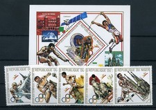151646) Olympische Spiele 1992 Niger Nr. 1099-1103 + Block 54 **