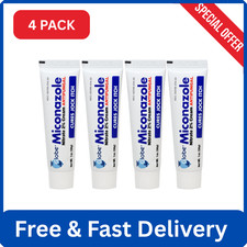 Globe 4 Pack Miconazole Nitrate 2 Antifungal Cream, Cures Most Athletes Foot.