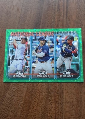 2024 Topps Series 1 - League Leaders Pete Alonso, Ozzie Albies, Matt Olson #293