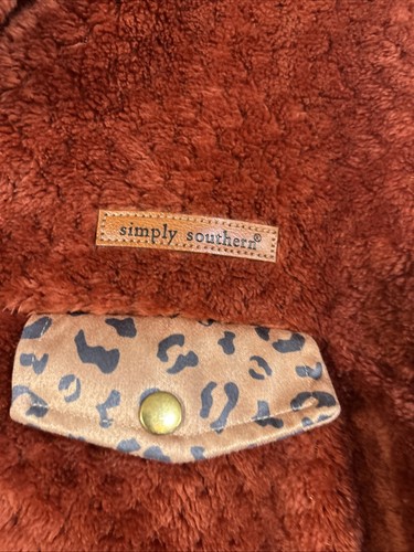 Simply Southern weicher T-Snap Pullover Sweatshirt Orange Spice Gr. XXLarge - Bild 2 von 6