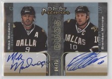 2007 O-Pee-Chee Premier Duos Signatures 4/75 Mike Modano Brenden Morrow Auto 0c3