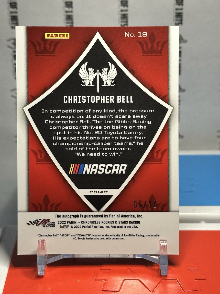 2022 Panini Chronicles Crusade Christopher Bell Autograph Racing