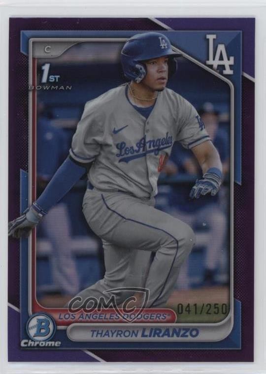 2024 Bowman Chrome Prospects Purple Refractor /250 Thayron Liranzo #BCP-182 04rq