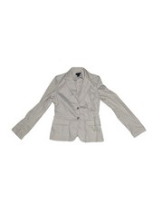 Ann Taylor Women's Career Wear Beige Khaki Stretch Cotton Blazer Size 8