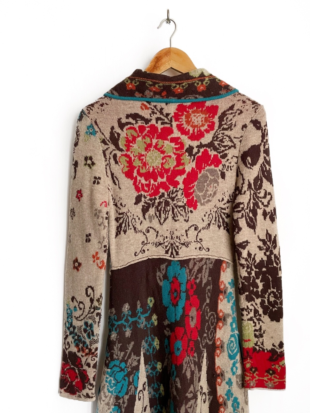 Ivko Floral Pattern Multicolor Button Up Long Car… - image 7