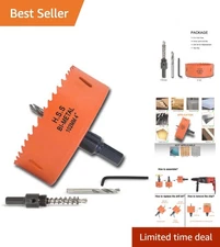 4-Inch High-Speed Hole Cutter Set - Perfect for Metal, Wood & Plastic Projects