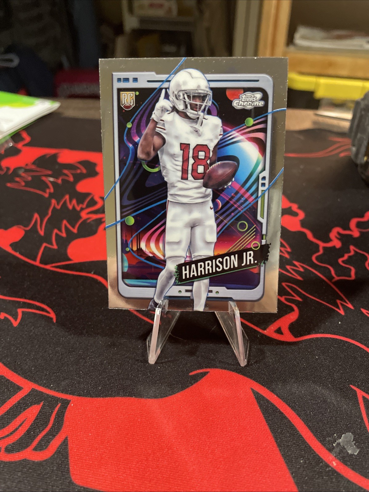 2024 TOPPS CHROME COSMIC MARVIN HARRISON JR. ROOKIE ARIZONA CARDINALS #101