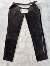 Women’s Small Brown Leather Suede Chaps Practical Choice New Without Tags