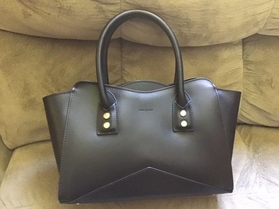 Pablo Baldini Black Handbag Three Compartment Made in Italy EUC