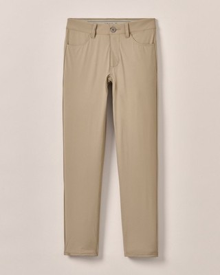johnnie-O Fusionn Jr. Knit Pull-On Performance Pants Boys Light Khaki