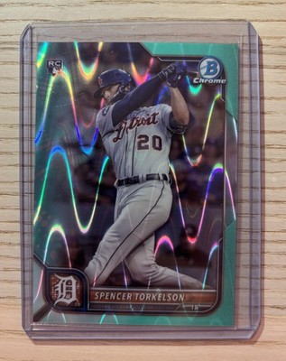 Spencer Torkelson Bowman Chrome 2022 Rookie /199 Aqua Raywave