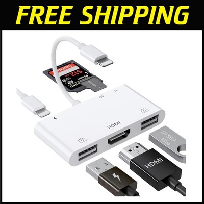 Lightning to HDMI with USB Camera, SD Card Reader