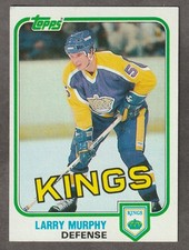 1981 Topps #100 West Larry Murphy HOF RC Los Angeles Kings