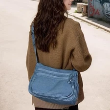Denim Purse for Women Jean Crossbody Handbags Shoulder Casual Retro Style Tote