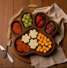 Solid Wood Dog Paw Charcuterie Hors D’oeuvres Snack Board Plate Dogs
