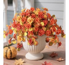 Artificial Fall Flowers for Outdoor Decor Two Pieces feaux Fall Flowers