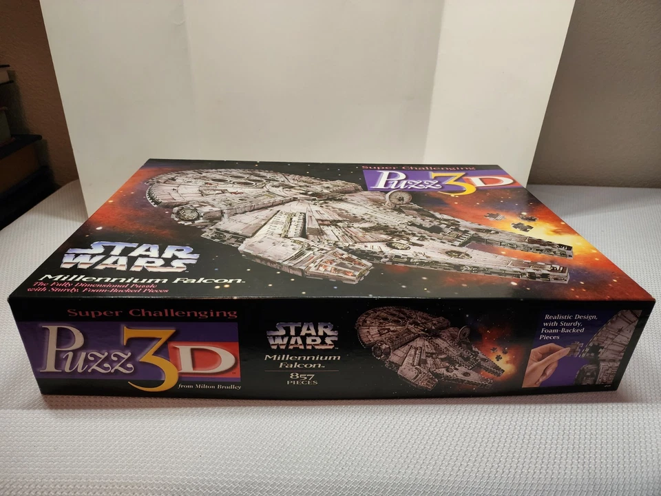 Rompecabezas Star Wars Halcón Milenario 3D Wrebbit, 857 piezas de espuma, edición 1995 Foto 2 de 4